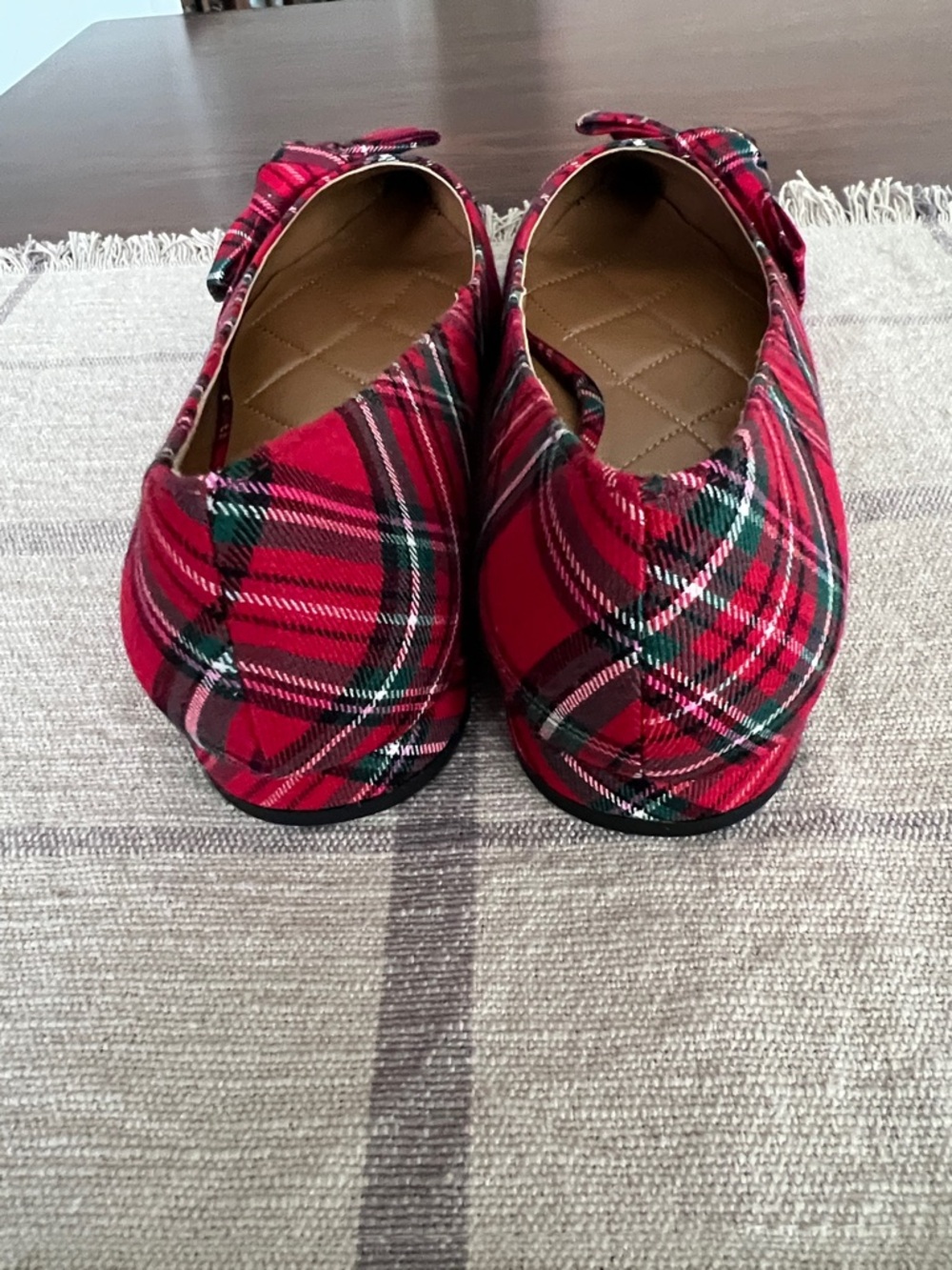 Talbots Portia Bow Flats in Cider Plaid - Picture 7 of 11
